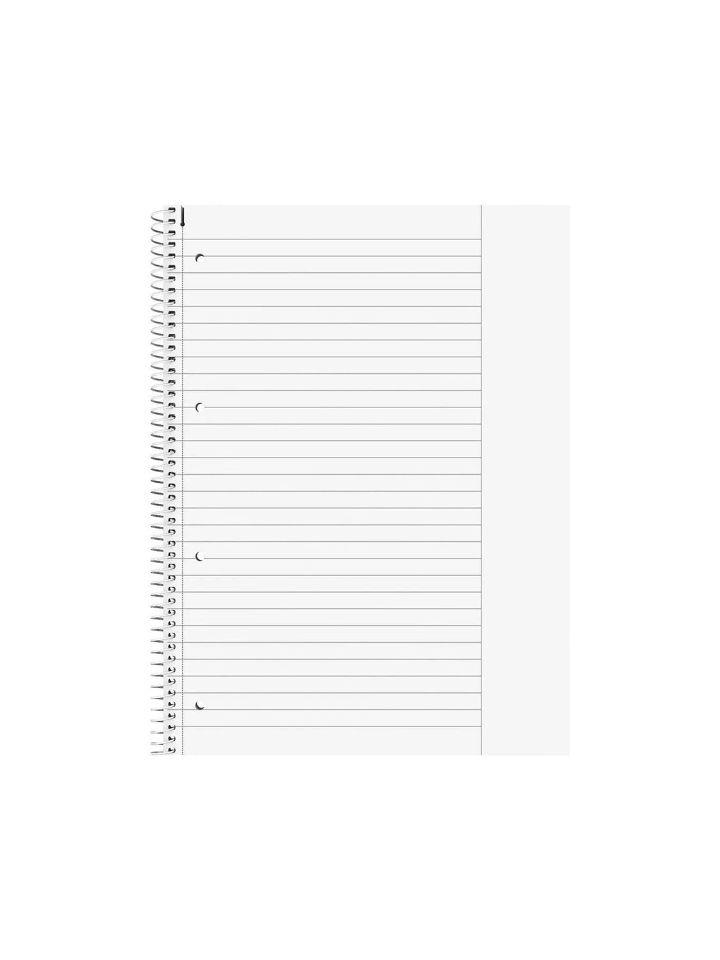 BRUNNEN VERLAG | Collegeblock A4 - 80 Blatt liniert mit Rand | 